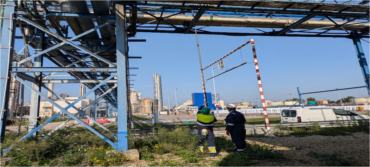 VT_Pole used for visual inspection on an industrial site