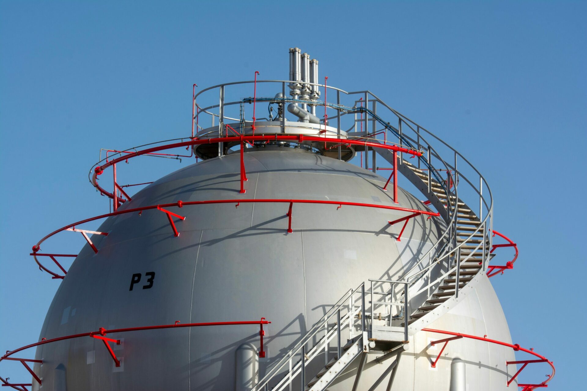 Gas storage sphere